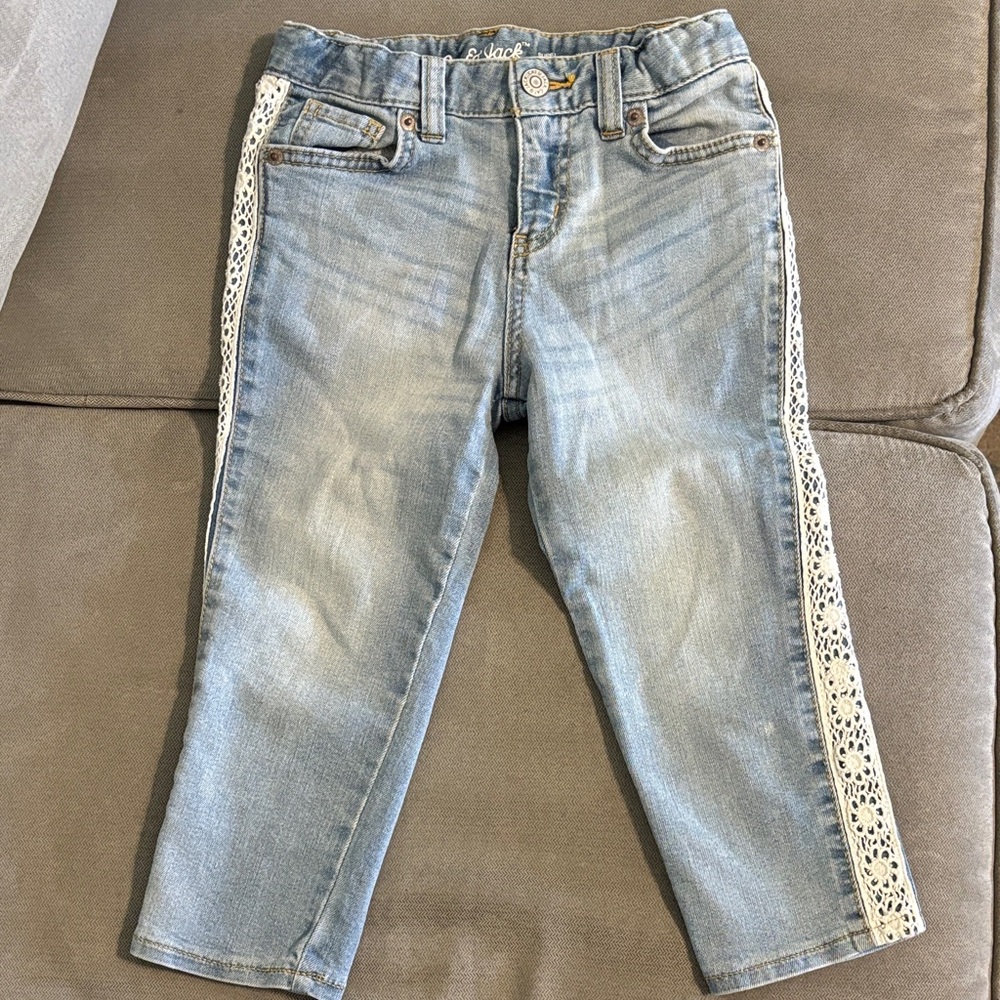 Girls Cat & Jack Light Blue Super Skinny Crop Jeans